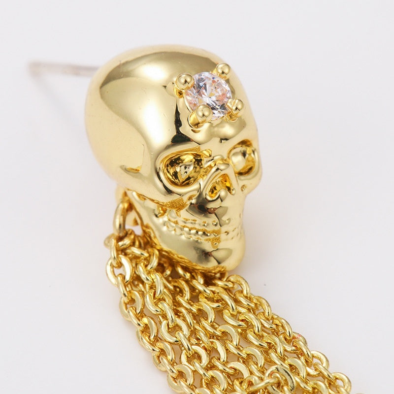Punk Skull Pendant Earrings Jewelry