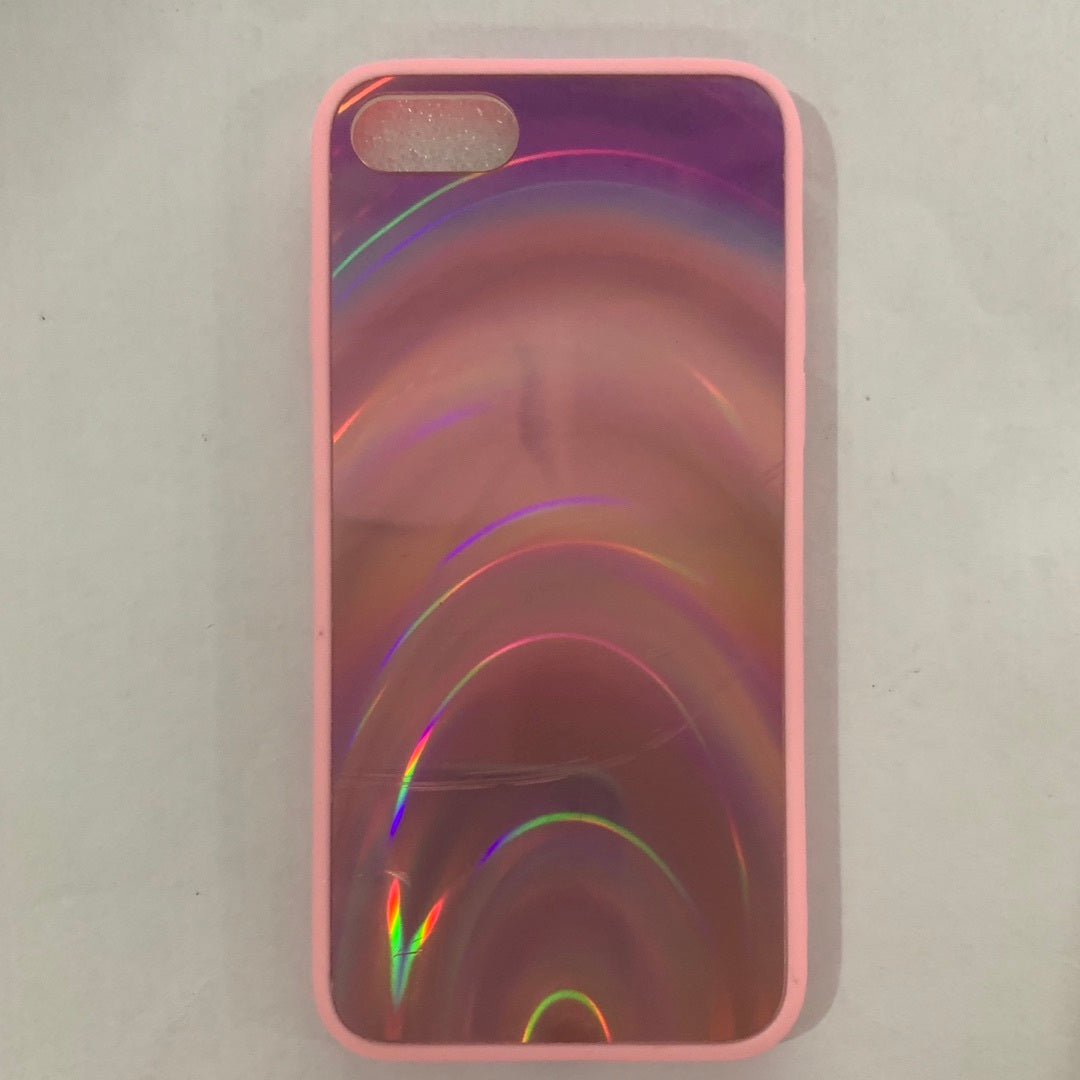 Rainbow Mirror Soft Edge Phone Case For iPhone