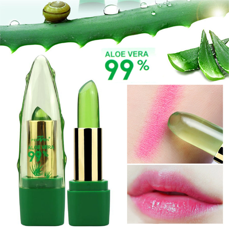 Aloe Vera Gel Lipstick Gloss Moisturizer Lip Balm Care