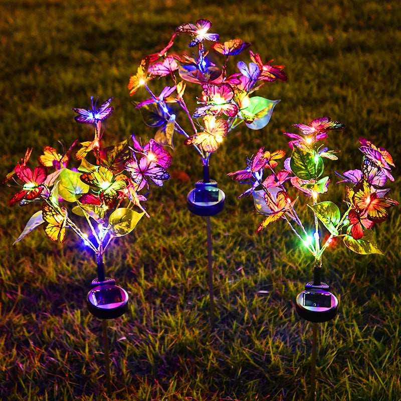 Solar Butterfly Yard Led Light