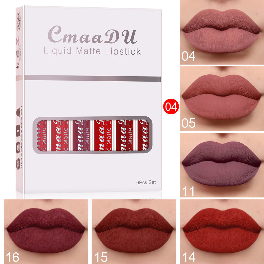 Matte Non-stick Waterproof Lipstick Long Lasting Set