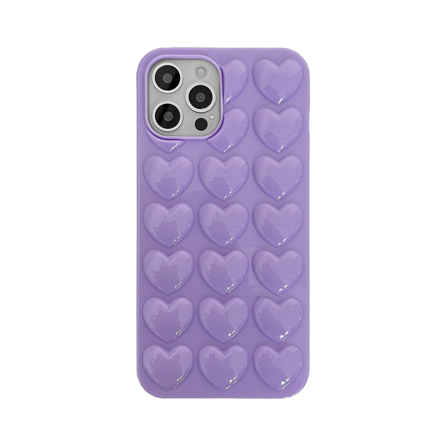 Heart Design Silicone Protective Case For iPhone