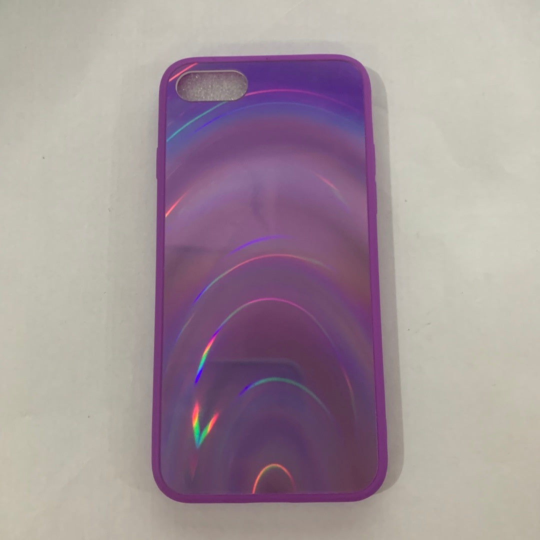 Rainbow Mirror Soft Edge Phone Case For iPhone