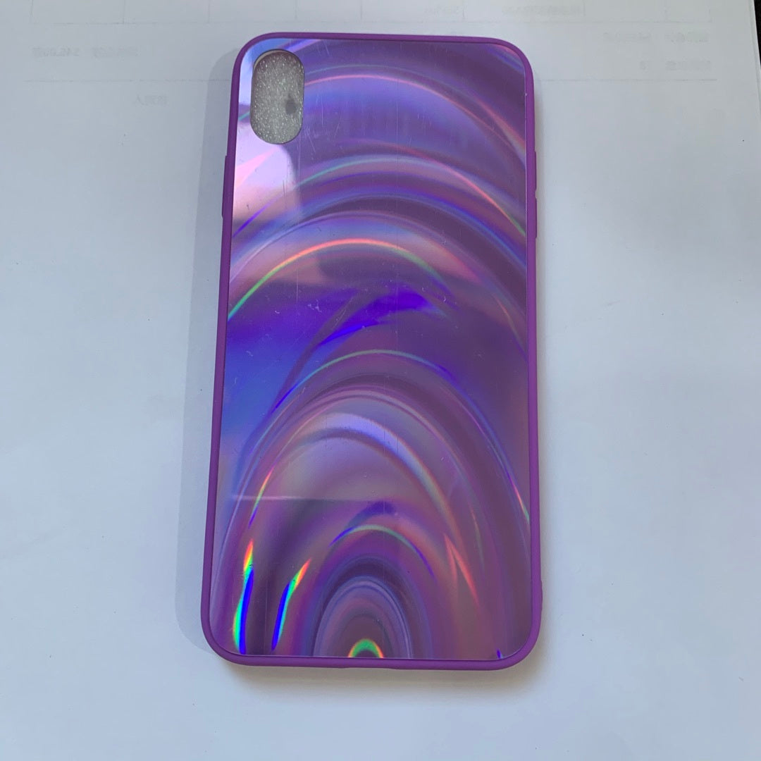 Rainbow Mirror Soft Edge Phone Case For iPhone