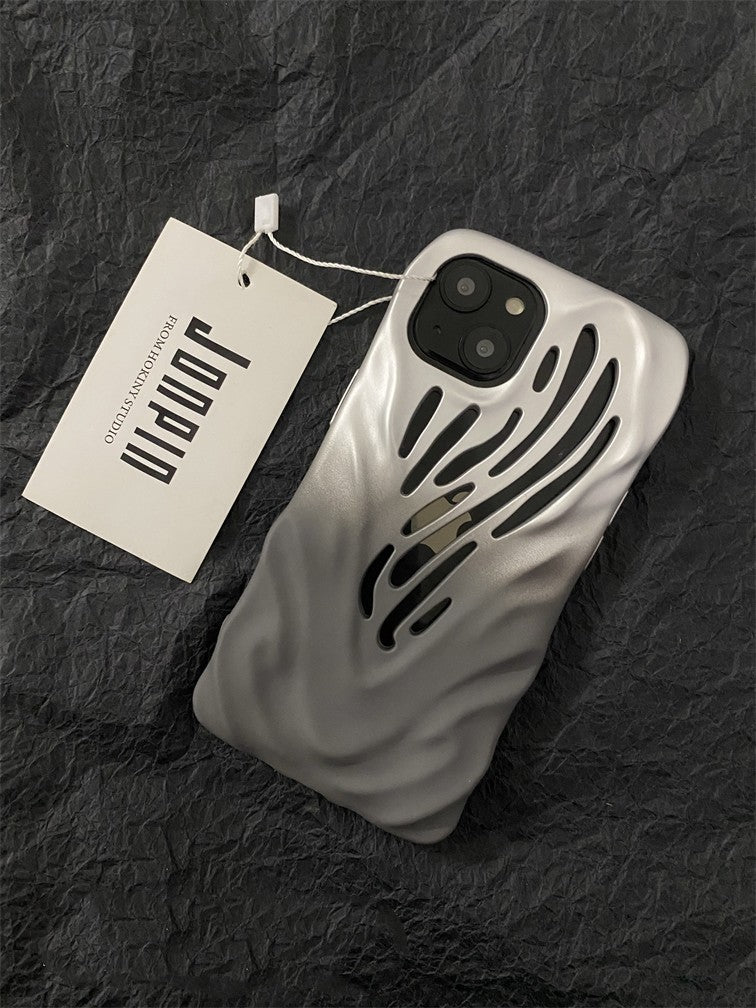 Soft Rubber Wind Hollowed Out Phone Case For iPhone