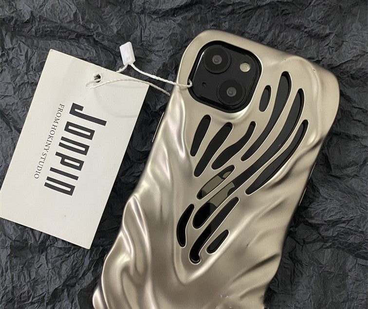 Soft Rubber Wind Hollowed Out Phone Case For iPhone