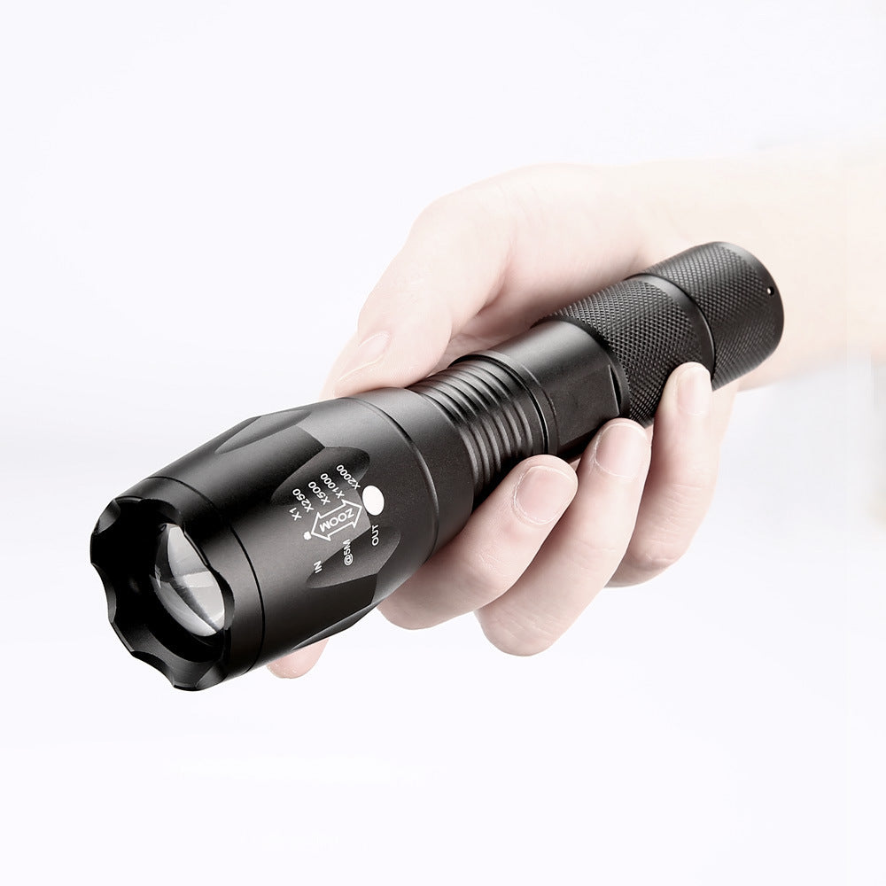 Portable LED Zoom Flashlight