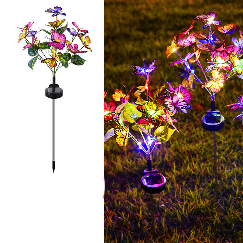 Solar Butterfly Yard Led Light
