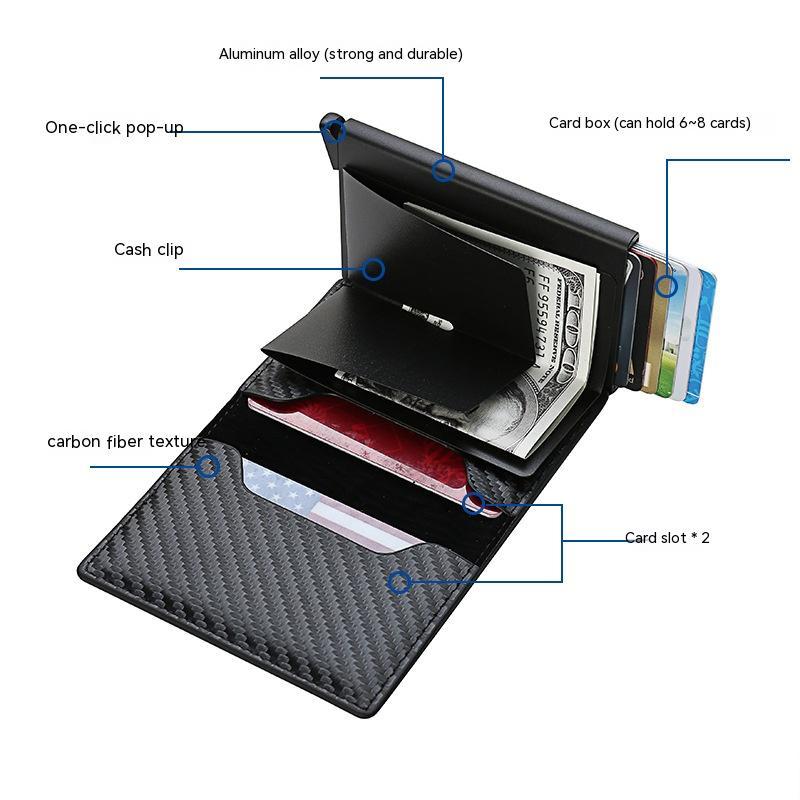 RFID Carbon Fiber Men's Wallet