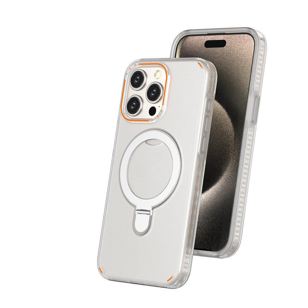 Magesafe Magnetic Transparent Wireless Charge iPhone Case With Kickstand