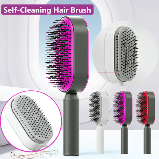 Self Cleaning Anti-Static Hairbrush