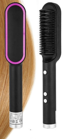 2 In 1 Hair Straightener Hot Comb Curling Tong Dual-purpose Electric Hair Brush