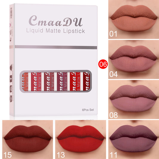 Matte Non-stick Waterproof Lipstick Long Lasting Set