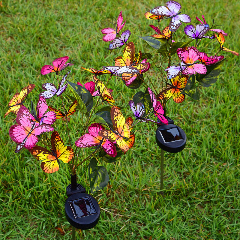 Solar Butterfly Yard Led Light