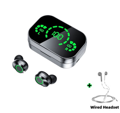 Wireless Bluetooth-compatible Headset With Smart Digital Display